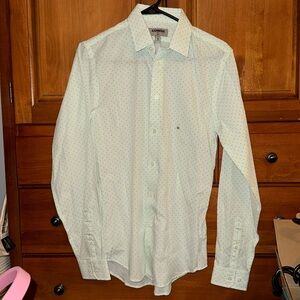 Patterned Slim Button Down | Express NWT